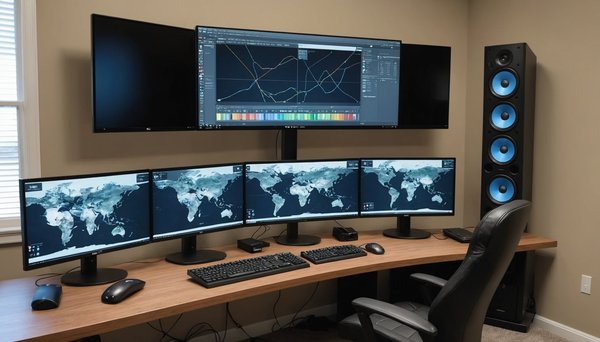 Comment optimiser la gestion des câbles dans une configuration multi-écrans ?